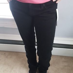 NWT 7 for all mankind black slim straight size 26